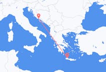 Flyg från Dela, Kroatien till Chania, Grekland