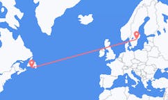 从 圣皮埃尔和密克隆群岛圣皮埃尔目的地 瑞典诺尔雪平的航班