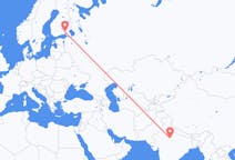 Flights from Gwalior, India to Lappeenranta, Finland