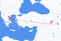 トルコのシュルナクから、ギリシャのスキアトス島までのフライト