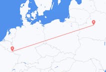 Vluchten van Minsk, Belarus naar Luxemburg, Luxemburg