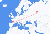 Flights from Izhevsk, Russia to Lourdes, France