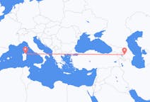 Flyreiser fra Gandsja, Aserbajdsjan til Olbia, Italia