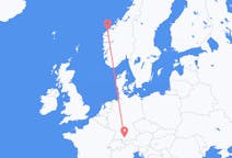 Loty z Ålesundu, Norwegia do Memmingena, Niemcy