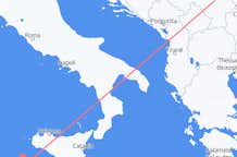 Flyg från Pantelleria, Italien till staden Niš, Serbien