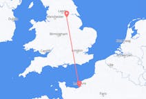 Flyreiser fra Deauville, Frankrike til Doncaster, England