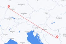 Flyreiser fra Tuzla, Bosnia-Hercegovina til Karlsruhe, Tyskland