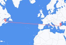 Flyreiser fra Moncton, Canada til Istanbul, Tyrkia