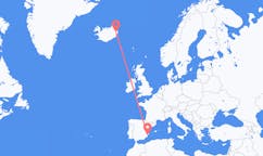 Vluchten van Alicante, Spanje naar Egilssta?ir, IJsland