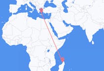 Flights from Nosy Be, Madagascar to Santorini, Greece