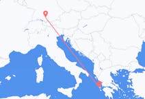 ギリシャ、 ケファリニア出身、ギリシャ、メミンゲンへ行きのフライト