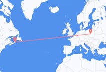 Flyreiser fra Sydney i Nova Scotia, Canada til Lodz, Polen