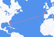 出发地 巴哈马比米尼目的地 西班牙圣地亚哥 － 德孔波斯特拉的航班