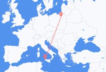 Flyreiser fra Trapani, Italia til Szymany, Szczytno fylke, Polen