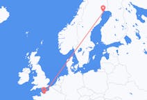 Loty z Caen, Francja do Luleå, Szwecja