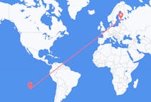 Flyg från Easter Island, Chile till Helsingfors, Finland