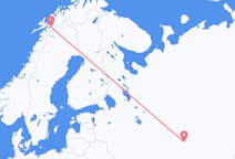 Flyg från Kazan, Ryssland till Narvik, Norge