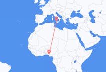 Flyreiser fra Benin by, Nigeria til Palermo, Italia