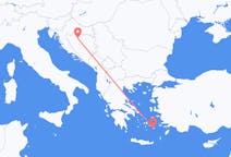 Fly fra Banja Luka til Astipálea