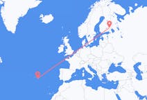 Flights from Savonlinna, Finland to Ponta Delgada, Portugal