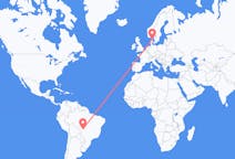 Flyrejser fra Cuiabá, Brasilien til Aalborg, Danmark