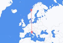 Flights from Namsos, Norway to Rome, Italy