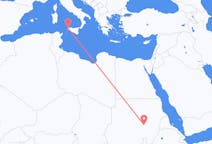 Flights from Khartoum, Sudan to Trapani, Italy