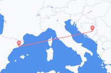 Vols de Barcelone, Espagne pour Sarajevo, Bosnie-Herzégovine