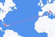 Flyrejser fra Kingston, Jamaica til Napoli, Italien