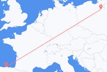 Flights from Szymany, Szczytno County, Poland to Santander, Spain