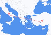 Flyreiser fra Napoli, Italia til Konya, Tyrkia