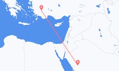 Fly fra Al-`Ula til Denizli