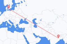 Flyreiser fra Ranchi, India til København, Danmark
