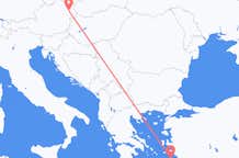 出发地 希腊出发地 萊羅斯島目的地 奥地利维也纳的航班