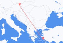 ギリシャのレロス島からから、オーストリアのウィーンまでのフライト