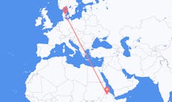 Flights from Shire, Ethiopia to Aarhus, Denmark