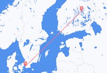 스웨덴발 말뫼, 핀란드행 쿠오피오 항공편