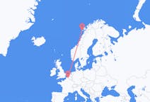 Flyreiser fra Leknes, Norge til Lille, Frankrike