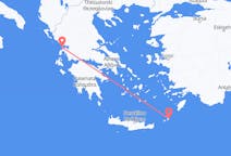 Vluchten van Karpathos, Griekenland naar Preveza, Griekenland