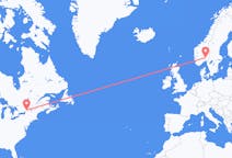Flyg från Ogdensburg till Oslo