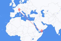 Flyreiser fra Bosaso, Somalia til Torino, Italia