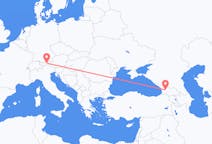 Flyrejser fra Kutaisi, Georgien til Innsbruck, Østrig