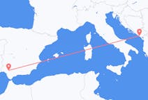 Flyg från Tivat, Montenegro till Sevilla, Spanien