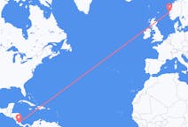 Flyreiser fra Tambor, Costa Rica til Bergen, Norge