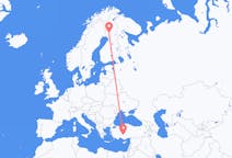 Flyreiser fra Rovaniemi, til Konya