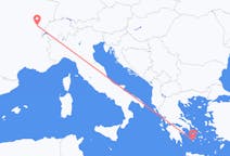 Flights from Dole, France to Plaka, Milos, Greece