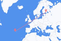 Flights from Lappeenranta, Finland to Pico Island, Portugal