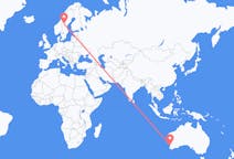 Flyreiser fra Perth, Australia til Östersund, Sverige
