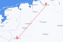 Flyreiser fra Hamburg, Tyskland til Duesseldorf, Tyskland