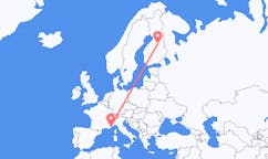 Flights from from Kajaani to Monaco